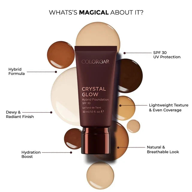 Crystal Glow Hybrid Foundation spf 30