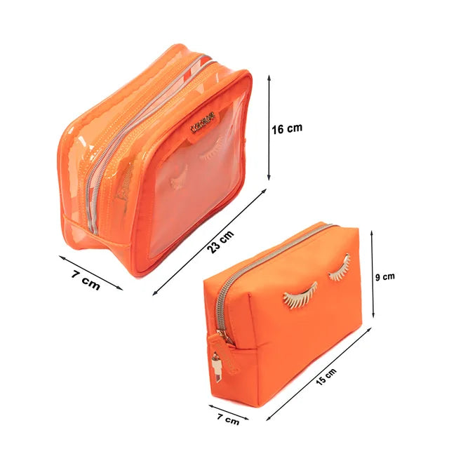 LIPS & LASHES BOX POUCH (SET OF TWO)