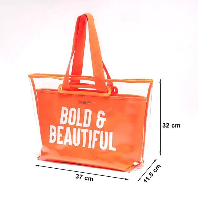 THE BOLD & BEAUTIFUL TOTE - NEON ORANGE