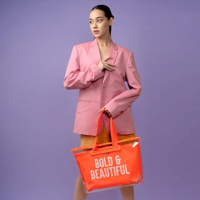 THE BOLD & BEAUTIFUL TOTE - NEON ORANGE