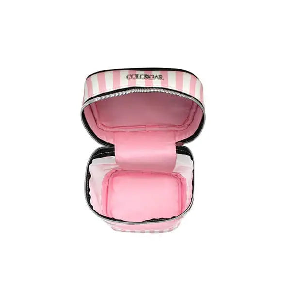 Lips & Lashes Pouch & Vanity (Set Of Two) - White + Blush Pink